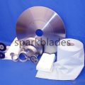 Tissue paper slitting and cutting blade knife